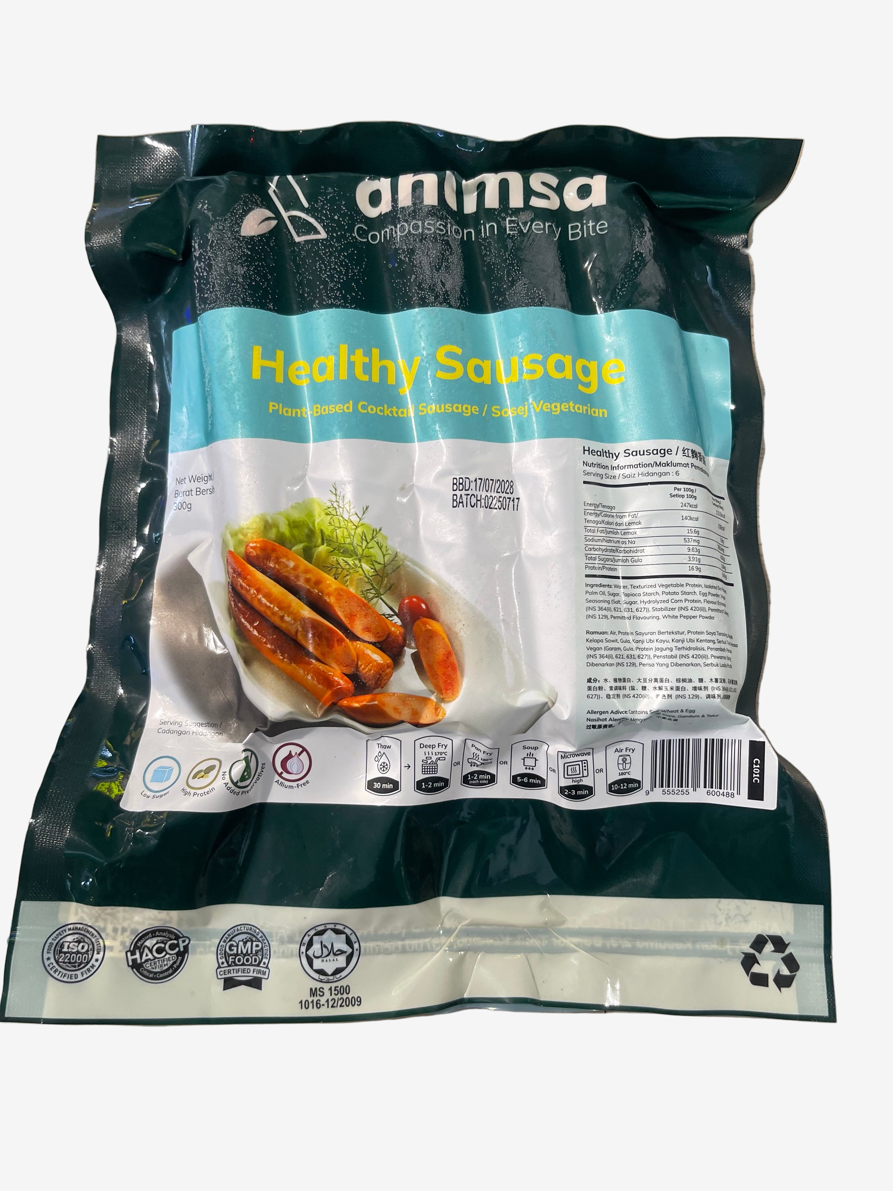 Healthy Sausage 红趜香肠– Nature's Harvest Vegetarian